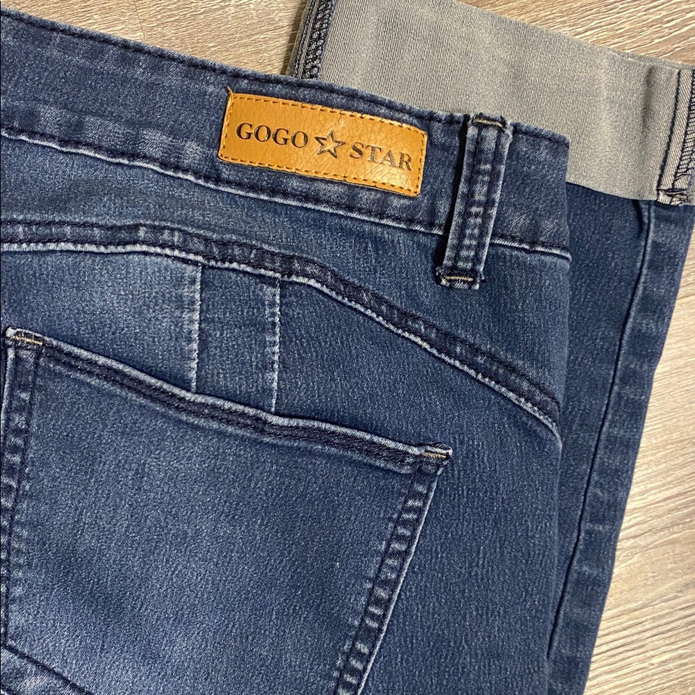 GUC GOGO STAR Cuffed Skinny Stretch Jeans Juniors 15 - Picture 7 of 8